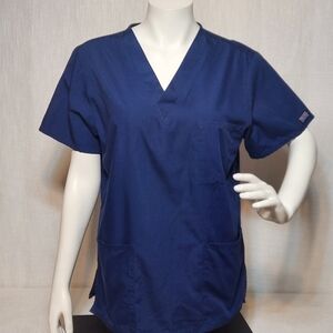 Cherokee Navy Scrubs Top Small